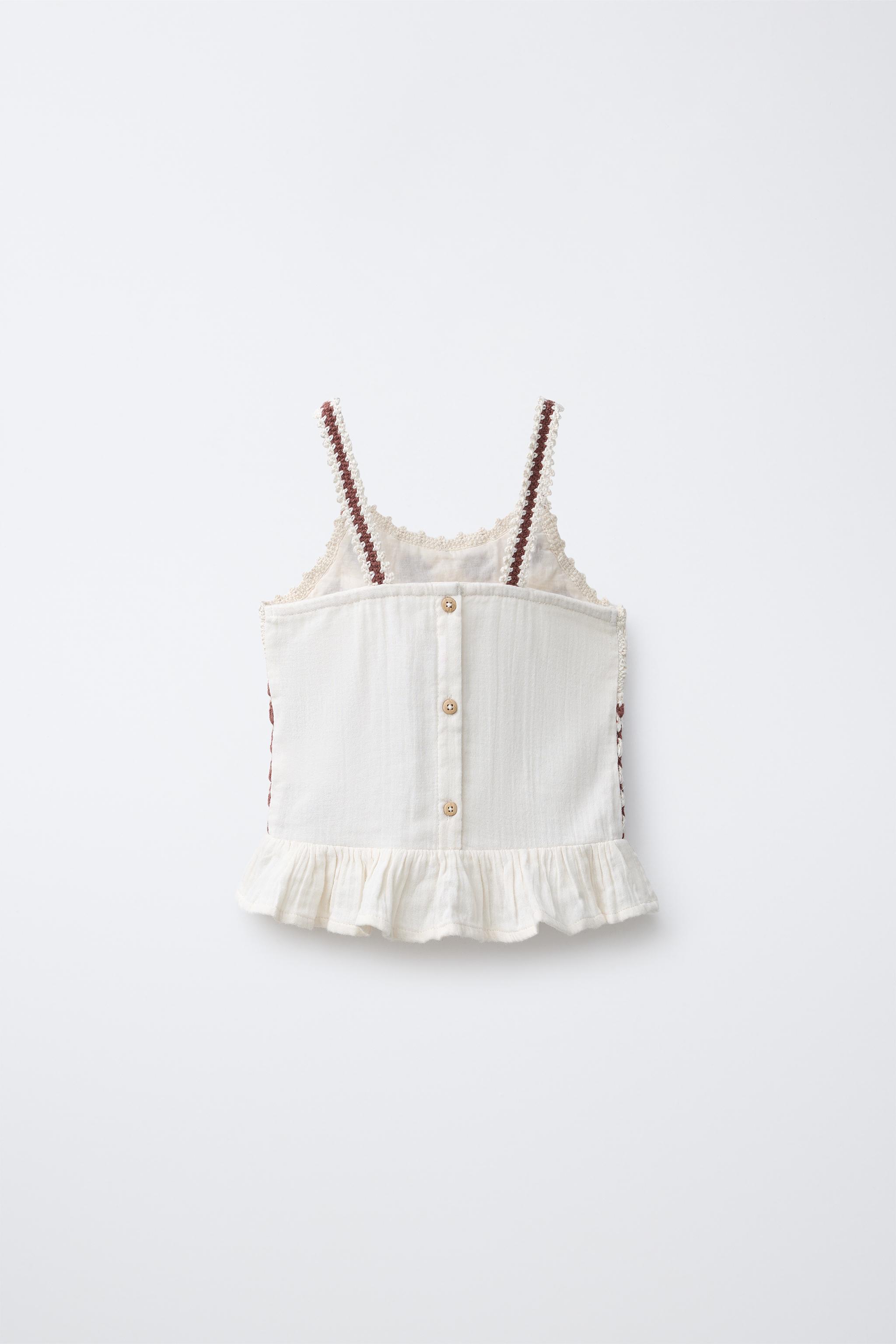 COMBINED CROCHET KNIT TOP